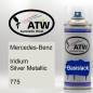 Preview: Mercedes-Benz, Iridium Silver Metallic, 775: 400ml Sprühdose, von ATW Autoteile West.